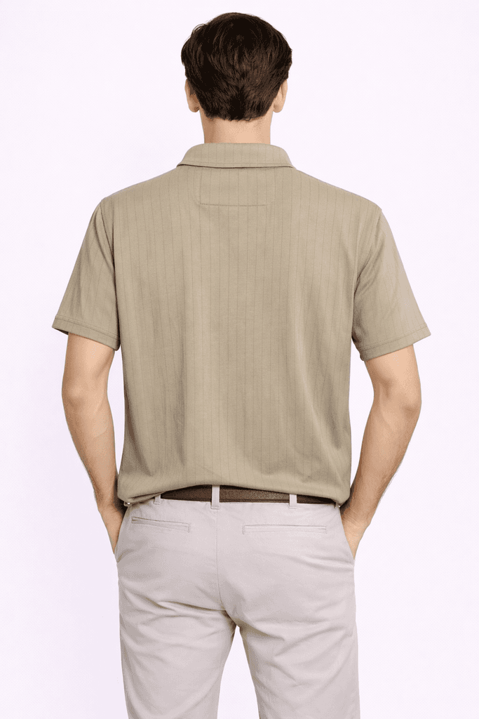 Clud Men's Cotton T-Shirt - Light Brown (S) 2
