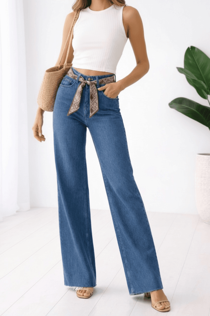 Kasideo Women's Jeans - Blue (26)