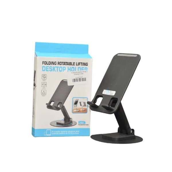 Folding Rotatable Lifting Desktop Holder for smartphones and tablets 1