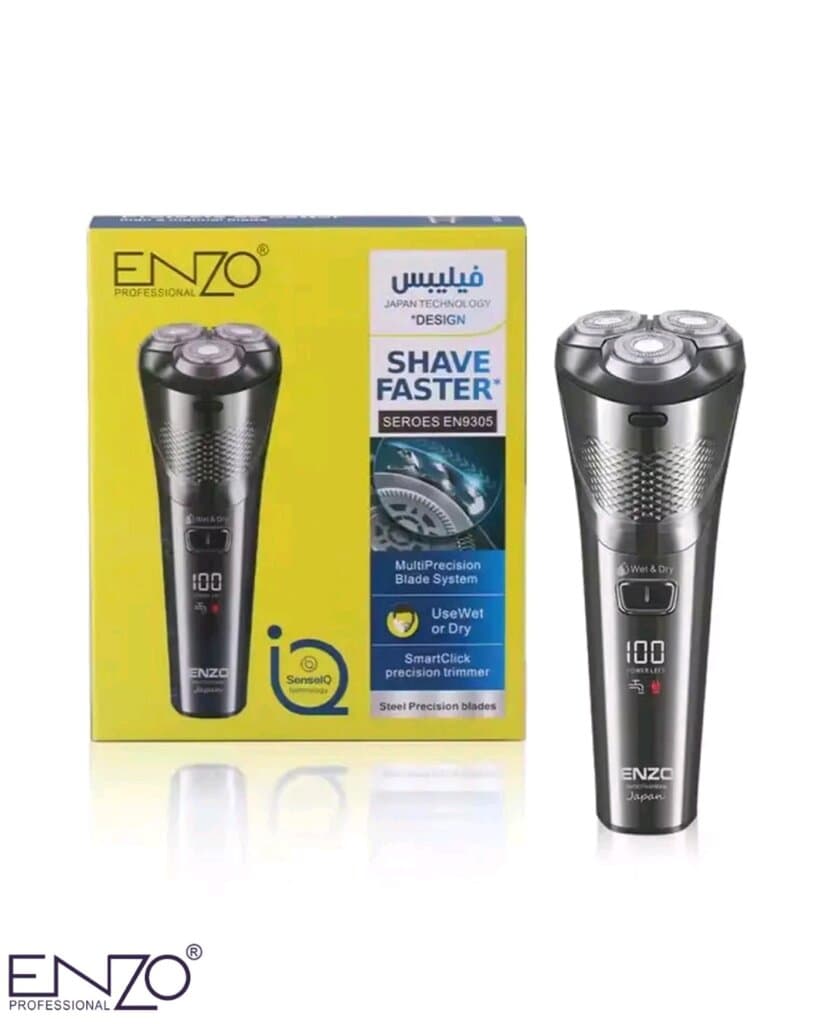 ENZO EN-9305 Professional Rotary Shaver Wet & Dry with SenseIQ Technology 5