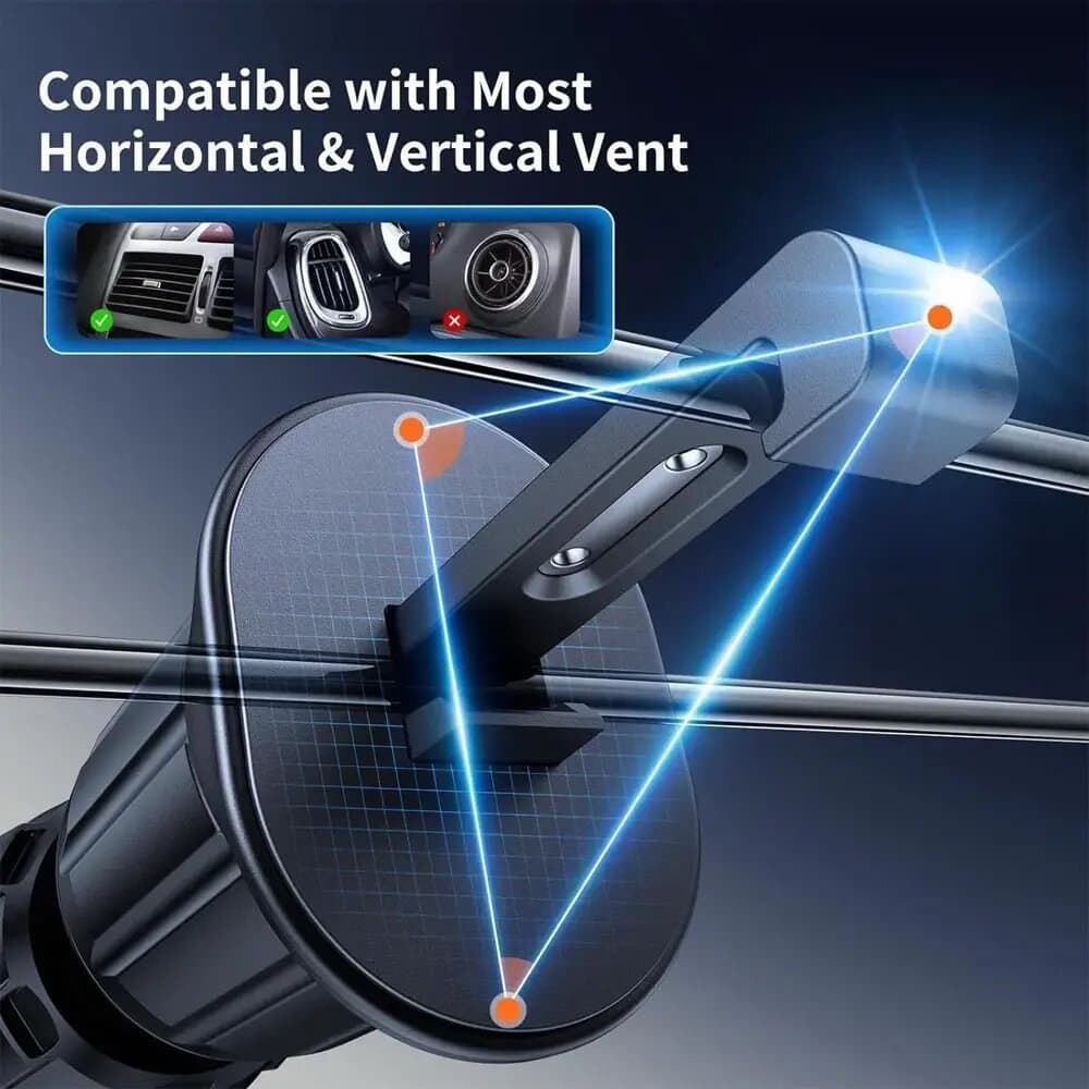 Mcdodo Magnetic Air Vent Car Mount – 360° Rotation & Strong Magnet 2