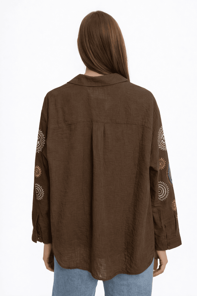 RU Women's Shirt - Dark Brown (M) 2