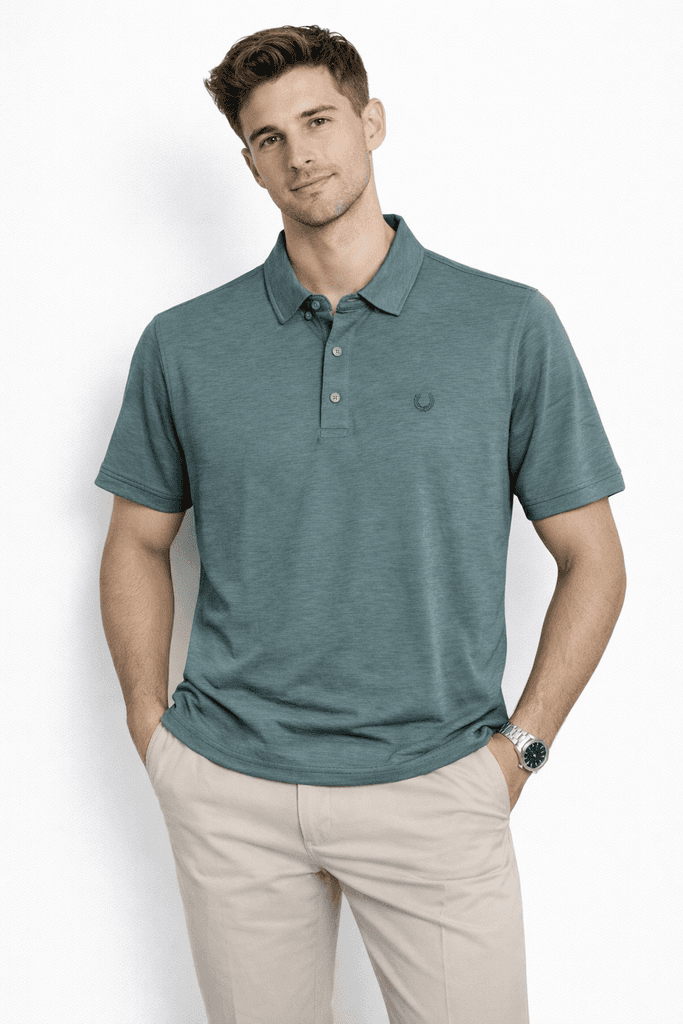 Roballi Men's Viscose T-Shirt - Teal Blue (S)