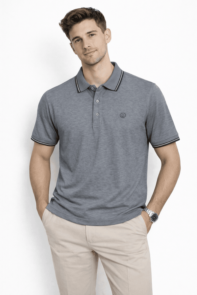 Roballi Men's Cotton T-Shirt - Gray (S)