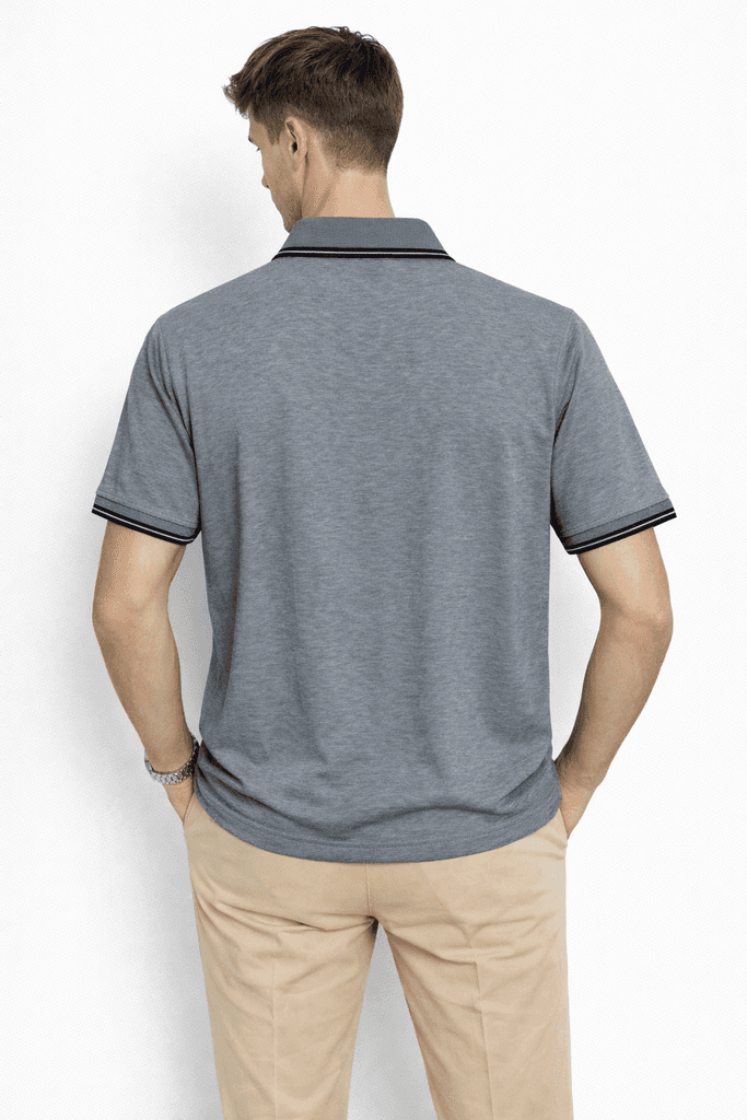 Roballi Men's Cotton T-Shirt - Gray (S) 2