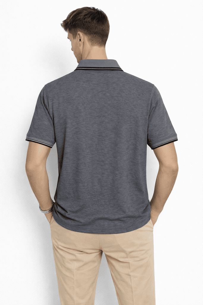 Roballi Men's Cotton T-Shirt - Dark Gray (S) 2