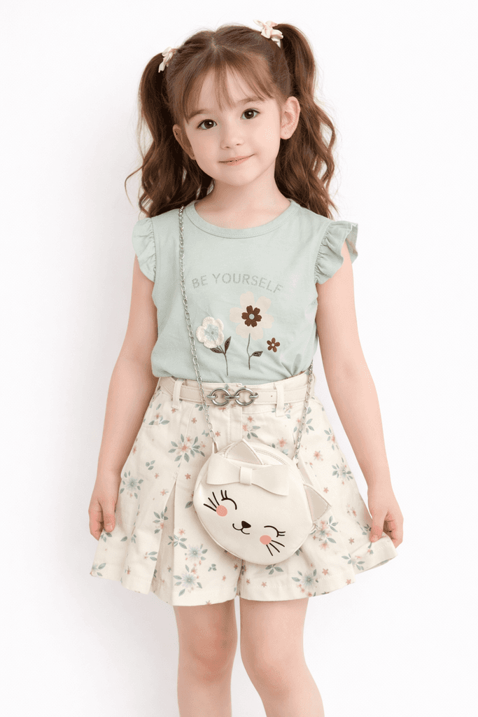 Sealy Kids Baby Girl Top & Skirt Set - Light Green (2 years)