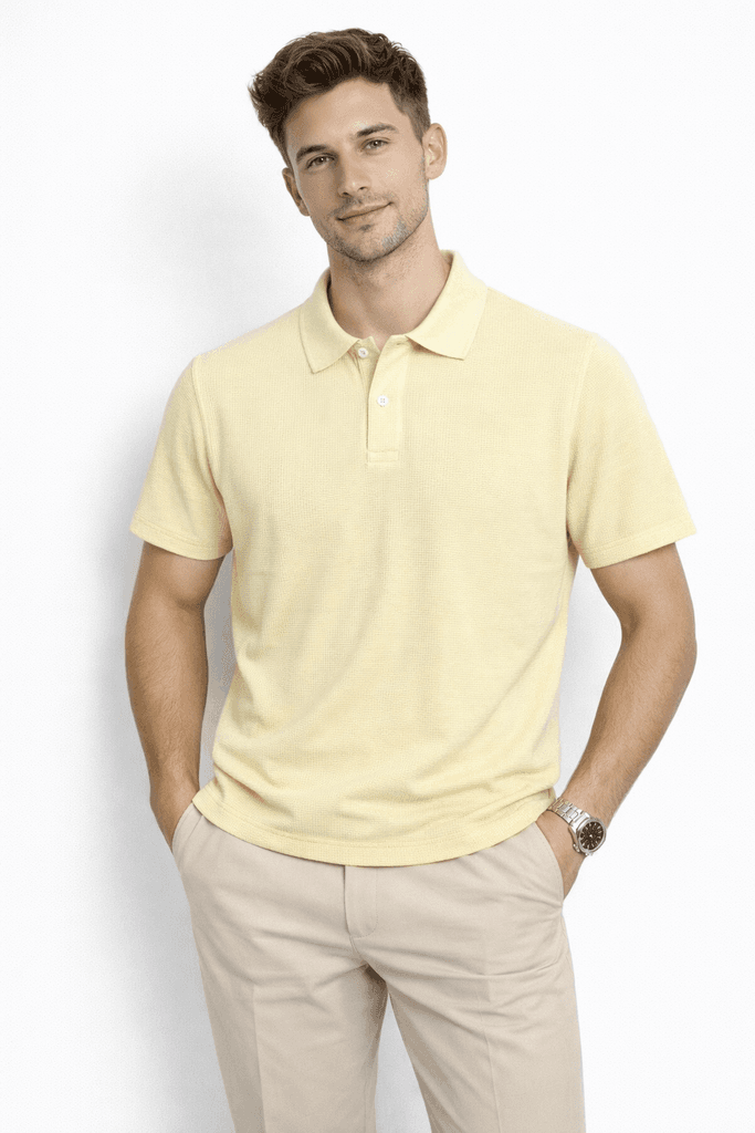 Coal City Men's Cotton T-Shirt - Cream (S)