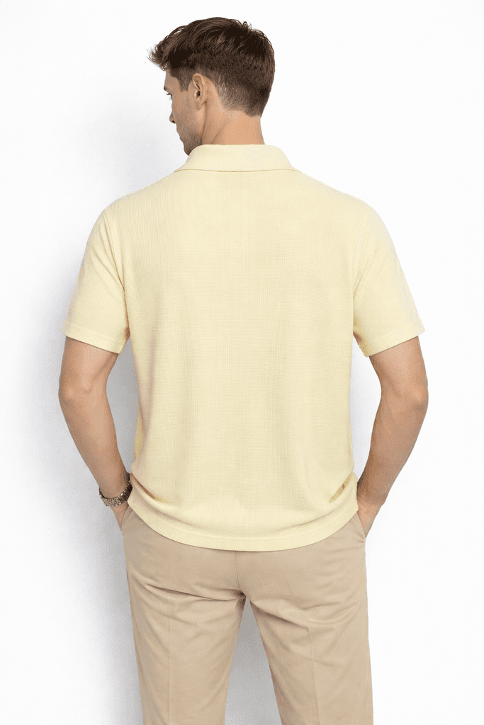 Coal City Men's Cotton T-Shirt - Cream (S) 2