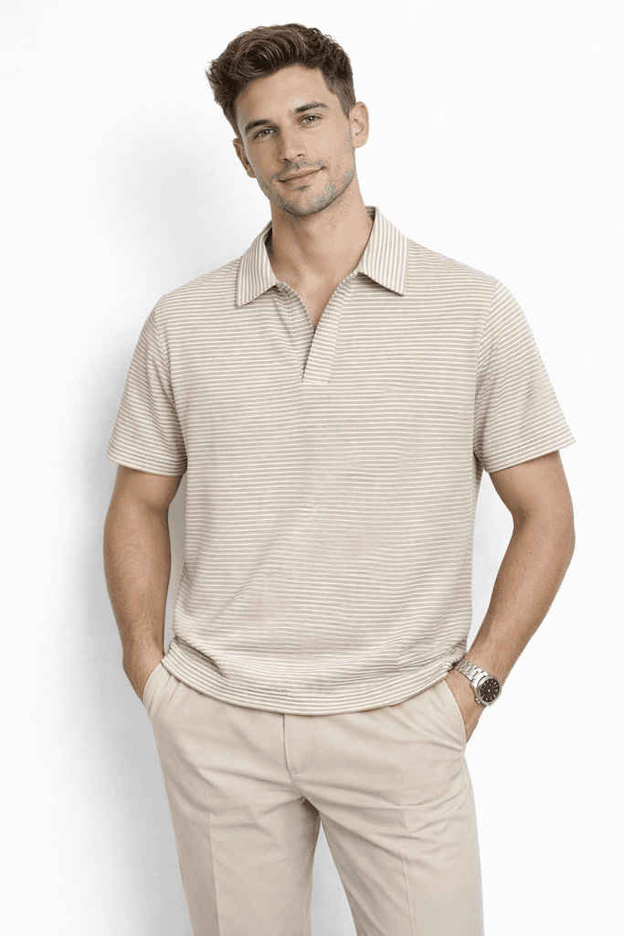 Man Edition Men's Cotton T-Shirt - Cream (S)