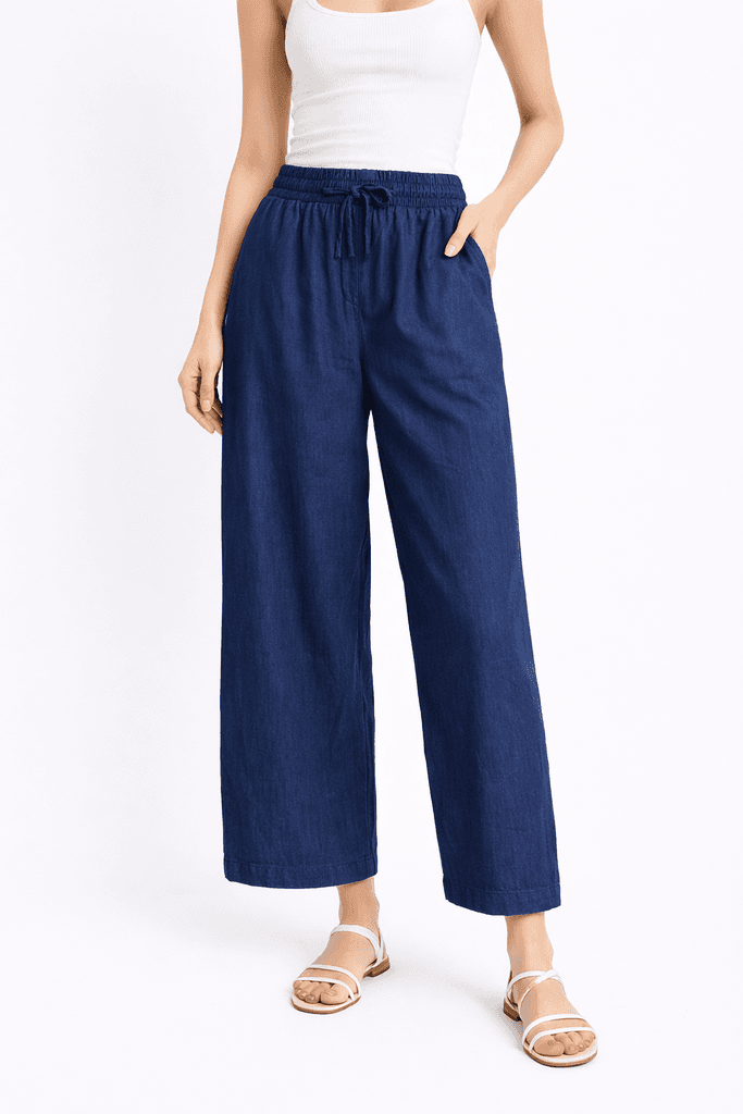 Resaam Women's Pants - Navy Blue (38)