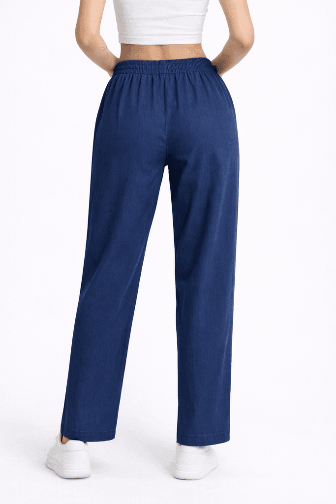 Resaam Women's Pants - Navy Blue (38) 2