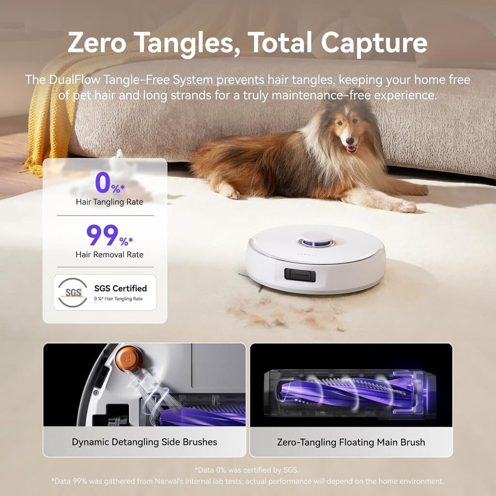 NARWAL Freo X10 Pro Robot Vacuum and Mop Combo - White 7