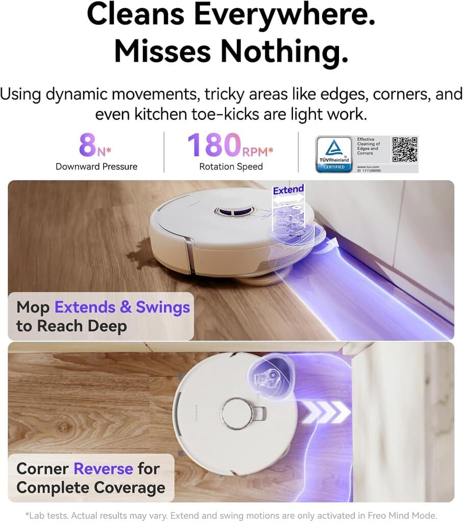 NARWAL Freo Z10 Robot Vacuum and Mop Combo - White 3