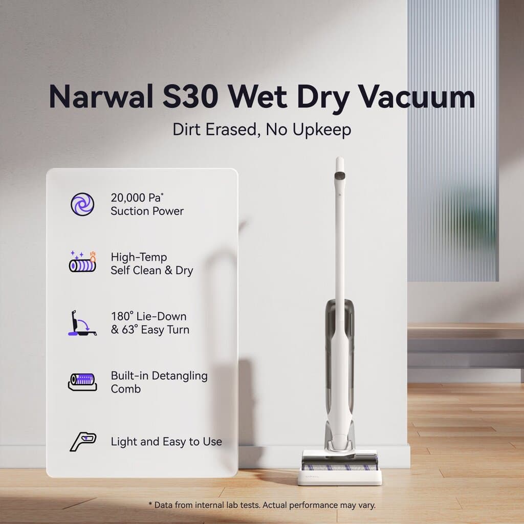 Narwal S30 Wet Dry Vacuum - White 2