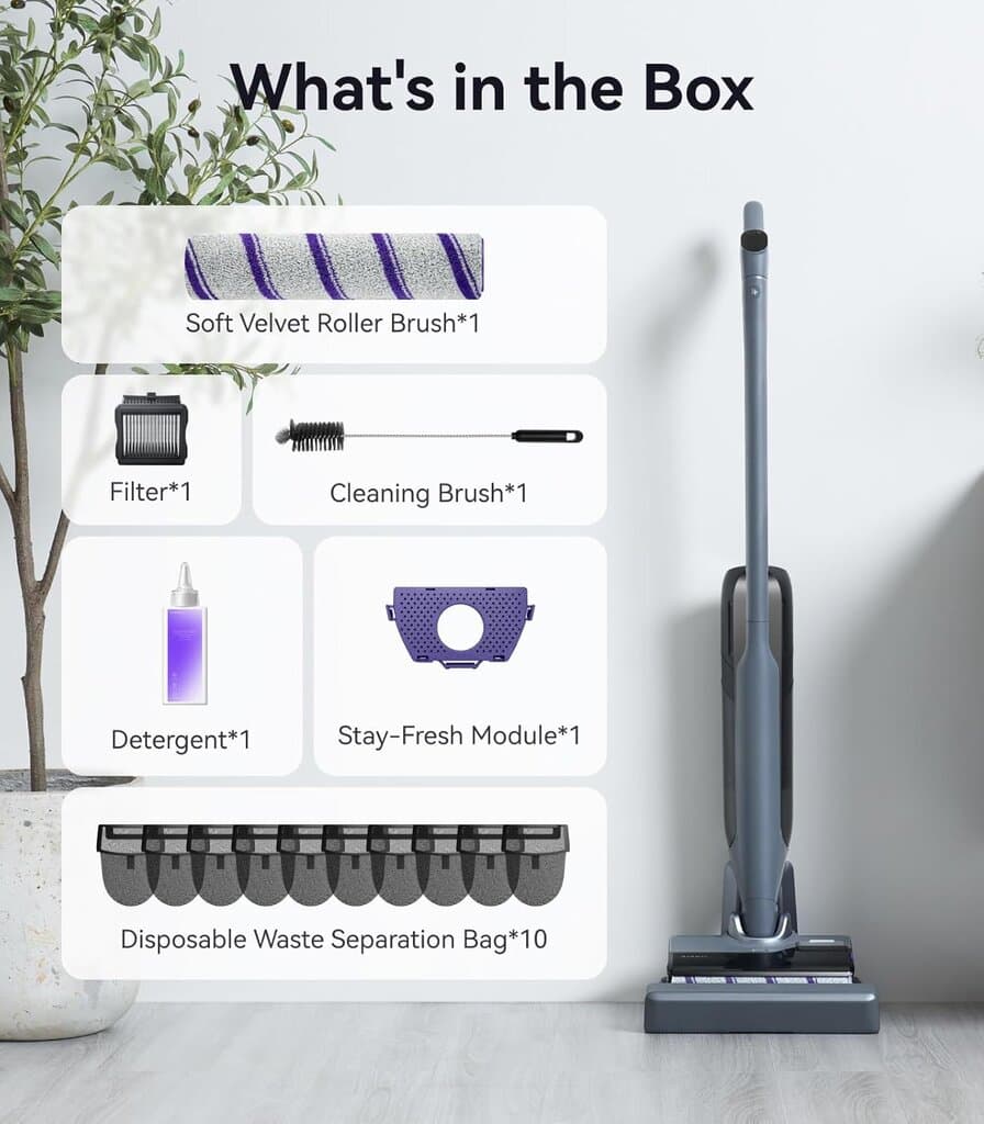 NARWAL S30 Pro Wet Dry Vacuum Cleaner with 20000Pa Suction - Gray 10