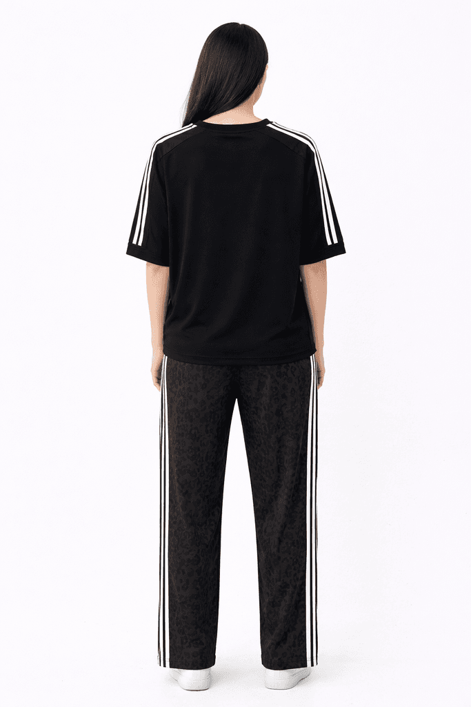Adidas Women's Cotton Top & Bottom Set - Black (S) 2