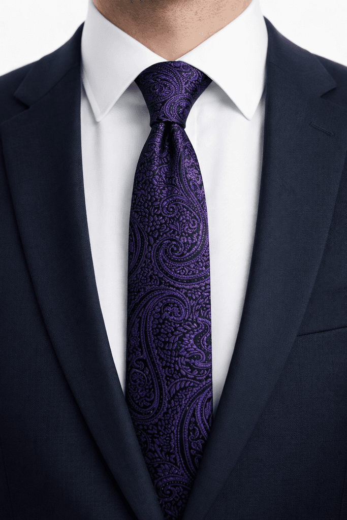 Men's Tie - Dark Purple