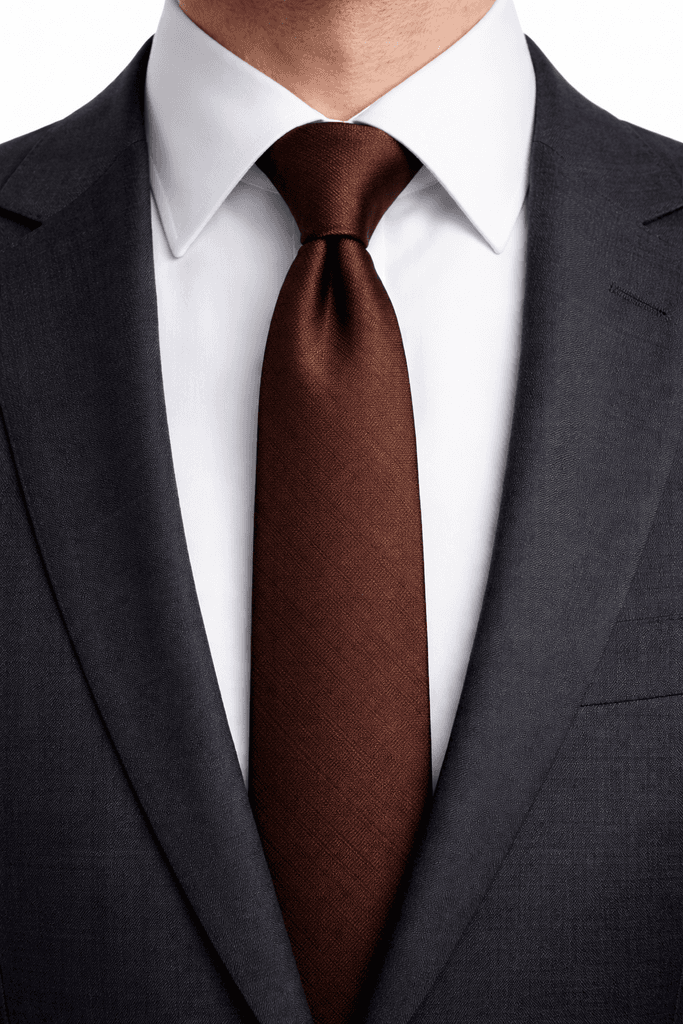 Men's Tie - Dark Brown
