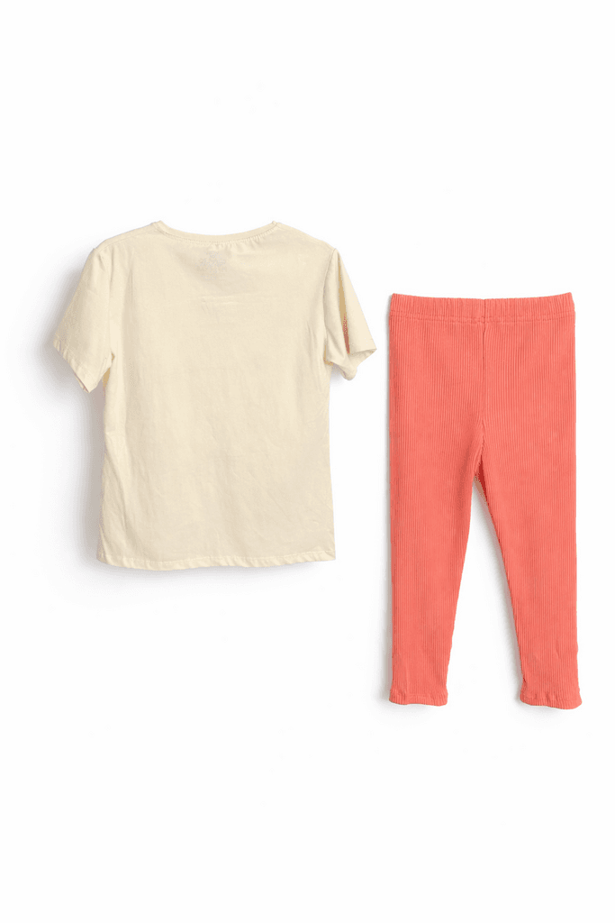 CMK Girls Cotton Top and Bottom Set - Yellow (2 Years) 2