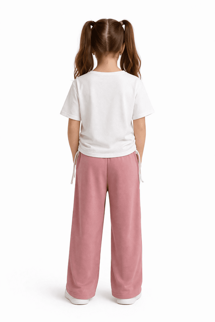 Pretty Life Girls Cotton Pajama Set - White (5 Years) 2