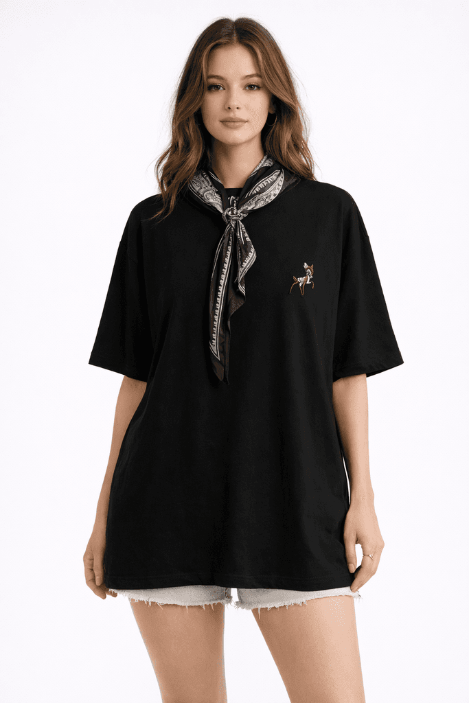 Pink Power Women's Cotton T - Shirt - Black (S)