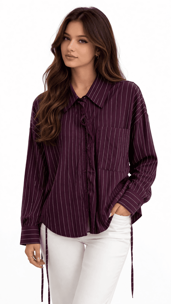 Pink Power Women's Shirt - Dark Purple (S)