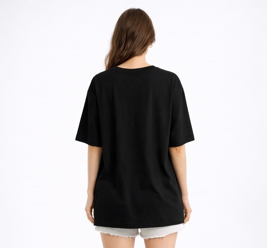 Mint Women's Cotton T - Shirt - Black (S) 2