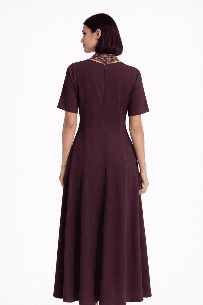 Şamdan Women's Dress - Dark Purple (38) 2
