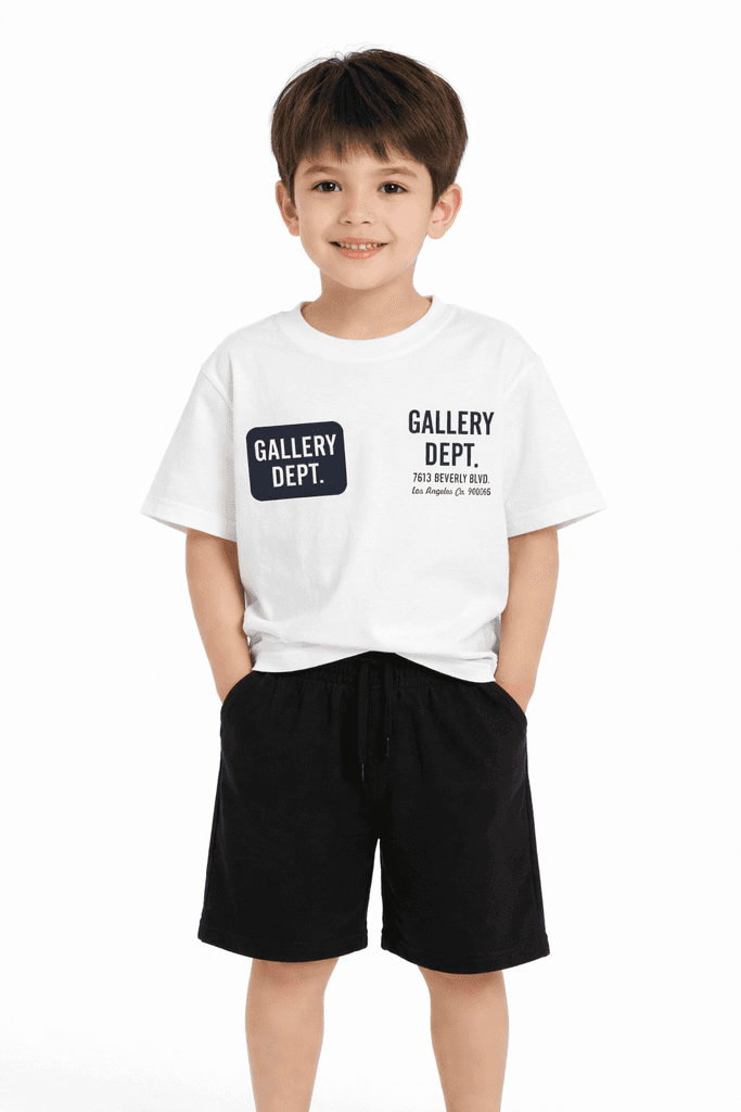 Ruhat Boys Cotton Top & Shorts Set - White (11 Years)