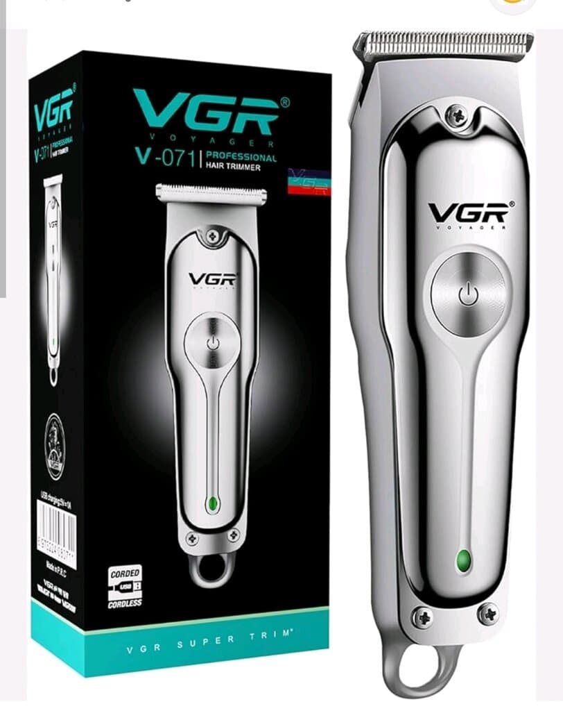 VGR V-071 Professional Cordless Hair Trimmer with Retro Metal Body Design. 2