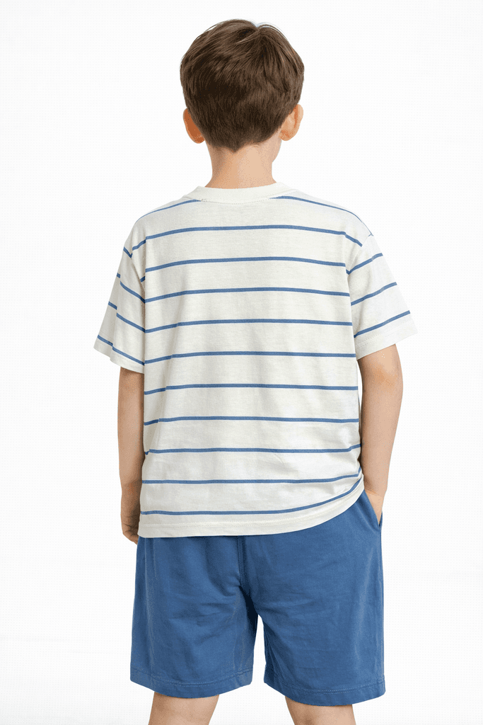 Krms Sport Boys Cotton Top & Shorts Set - Blue (2 Years) 2