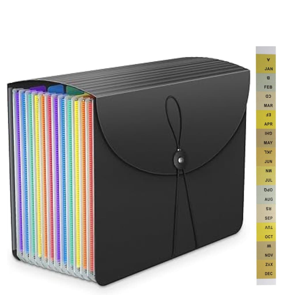 A4 Expandable Folder With 13 Pockets For Organizing Documents
