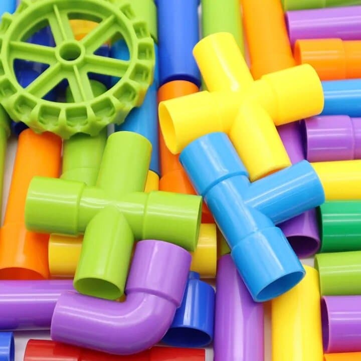 DIY Hands-on Disassembly and Assembly Pipe Building Blocks Educational Toy Set for Kids (3+ Ages) 5