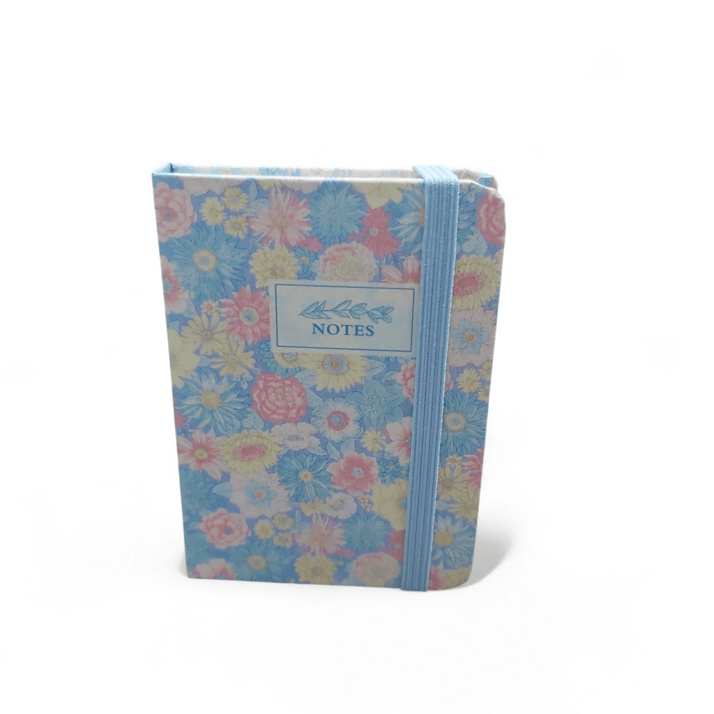 A7 Notebook - Light Blue Flowers