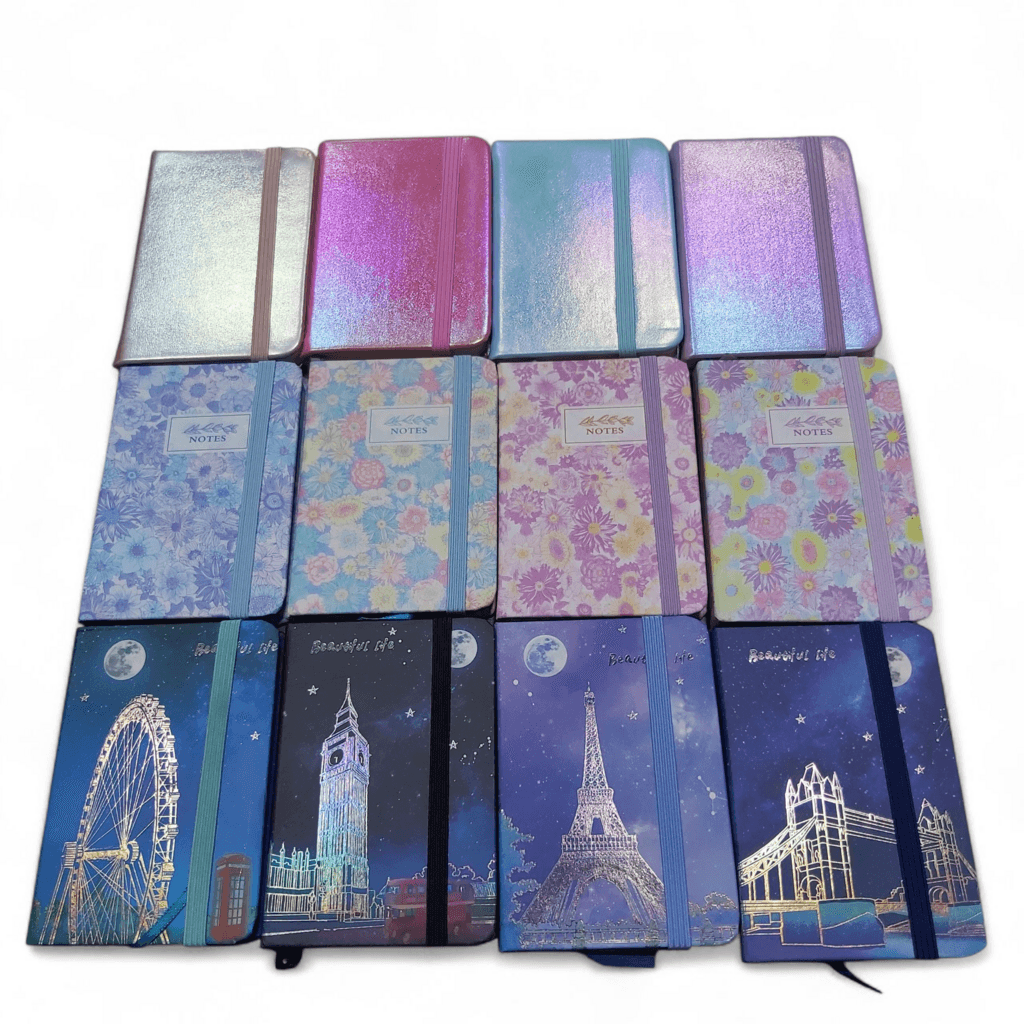 A7 Notebook - Blue Glitter 2