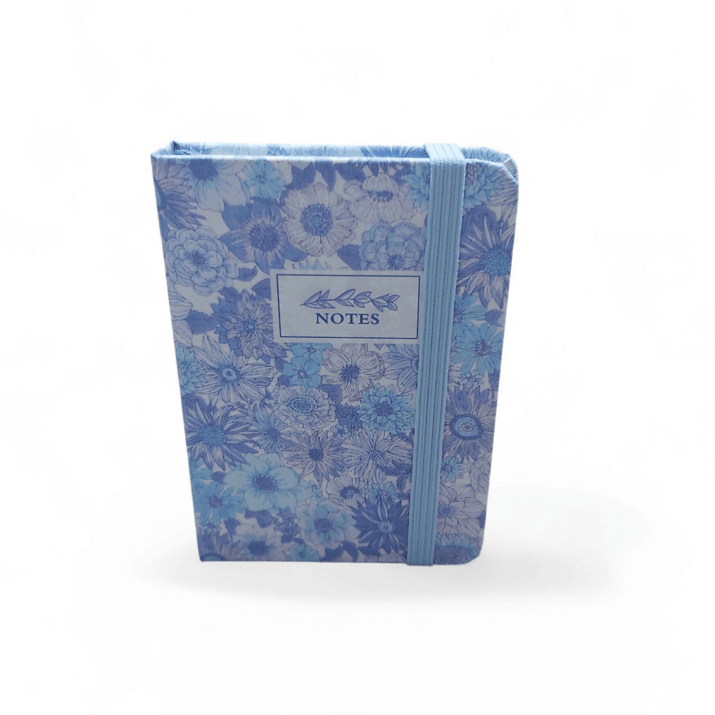 A7 Notebook - Blue Flowers