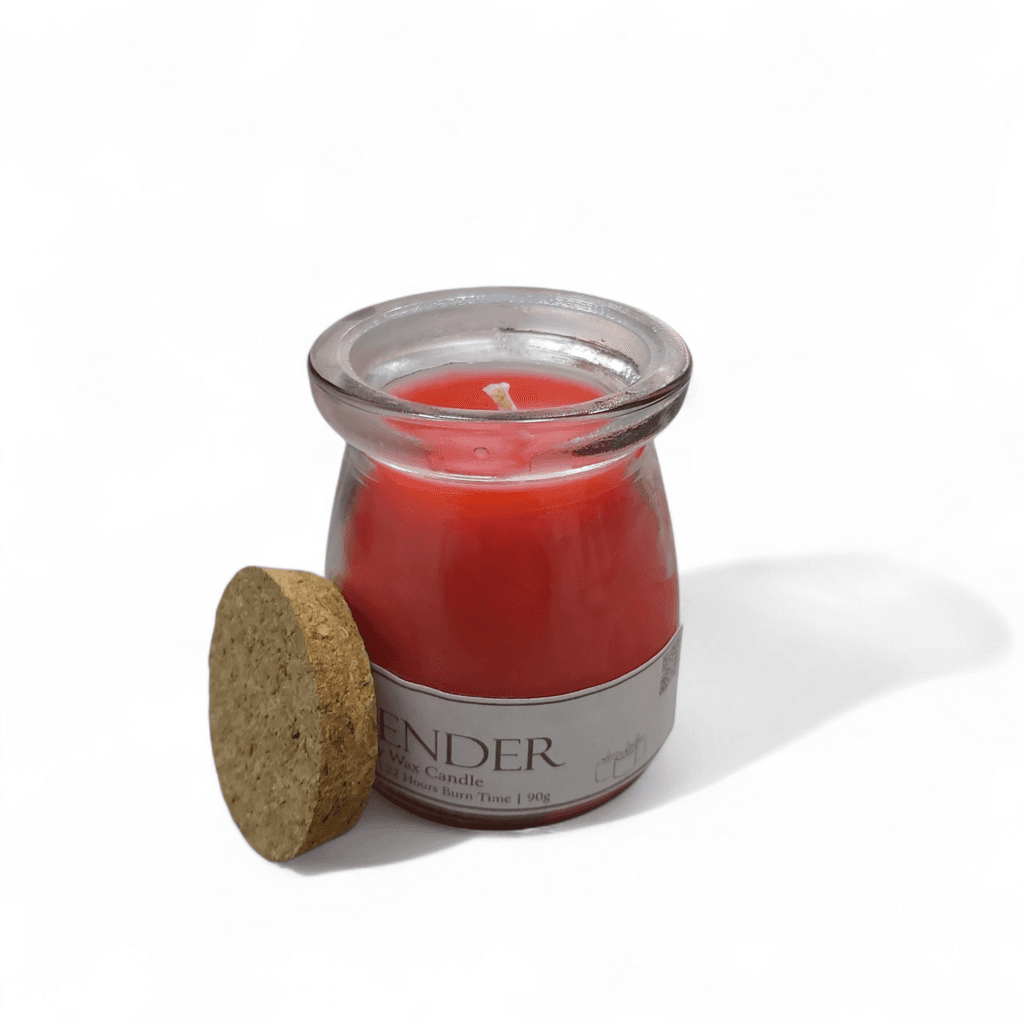 Lavender Scent Candle - 90g (Red)