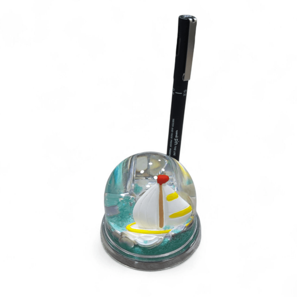 Pen Holder - Yellow ship