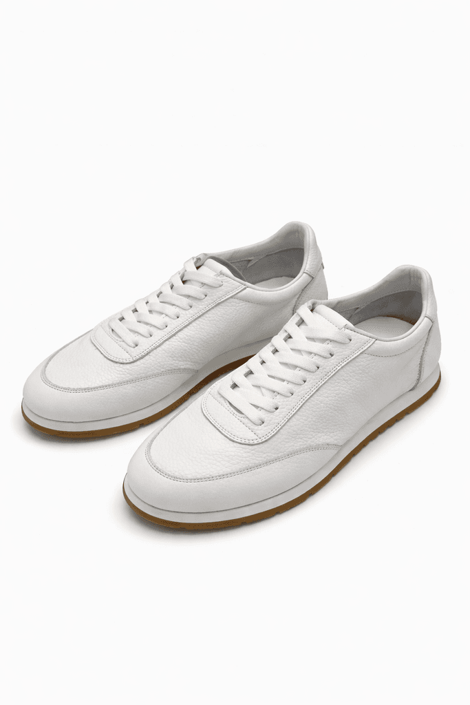 Grad Oxford Men's Leather Shoes - White (44)