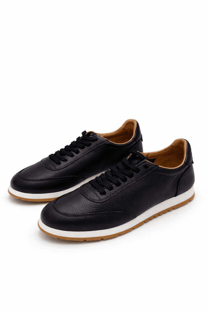 Grad Oxford Men's Leather Shoes - Black (44)