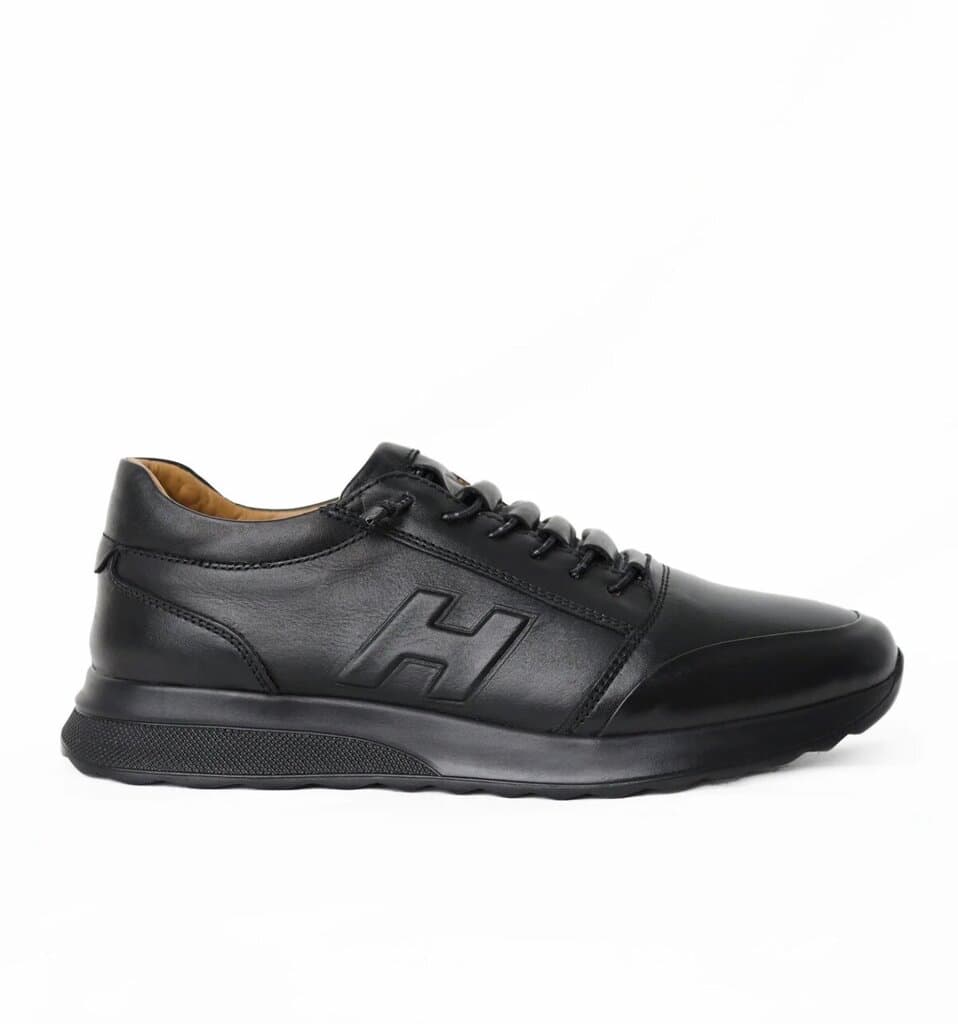 Men's Leather Shoes - Black (44) 4