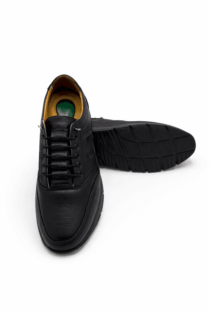 Men's Leather Shoes - Black (44) 5