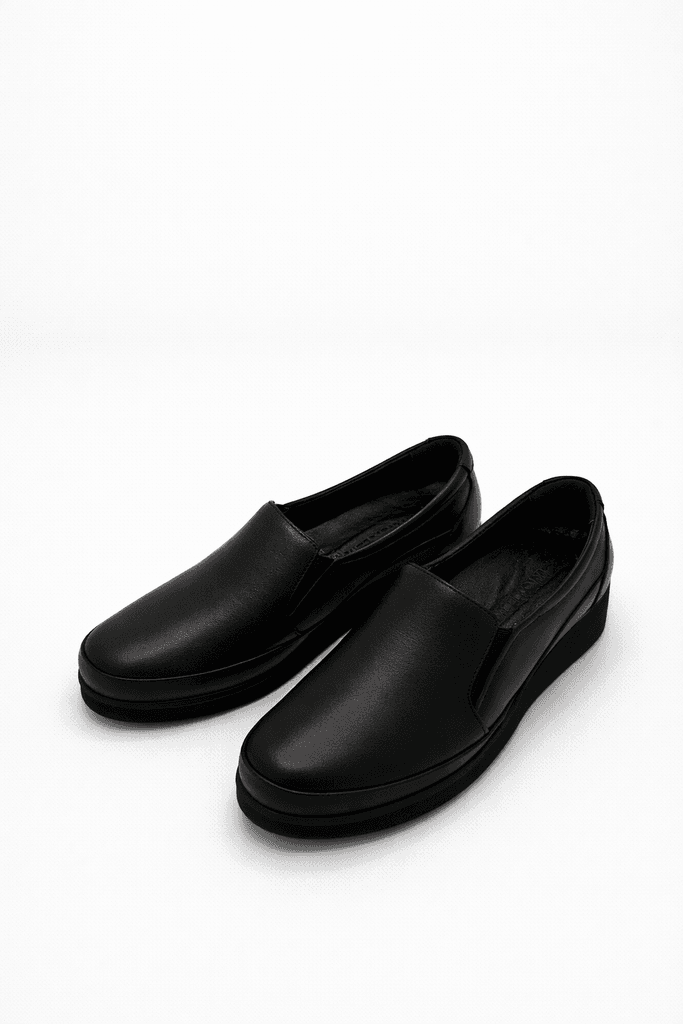 Grand Oxford Women's Leather Shoes - Black (40)