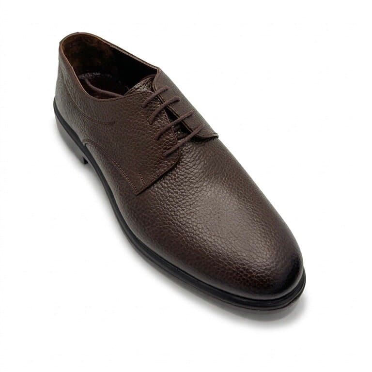 Grand Oxford Men's Leather Shoes - Dark Brown (44) 2