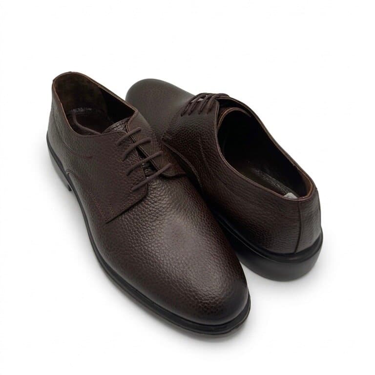 Grand Oxford Men's Leather Shoes - Dark Brown (44) 3