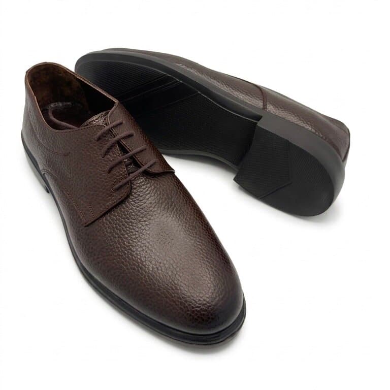 Grand Oxford Men's Leather Shoes - Dark Brown (44) 4
