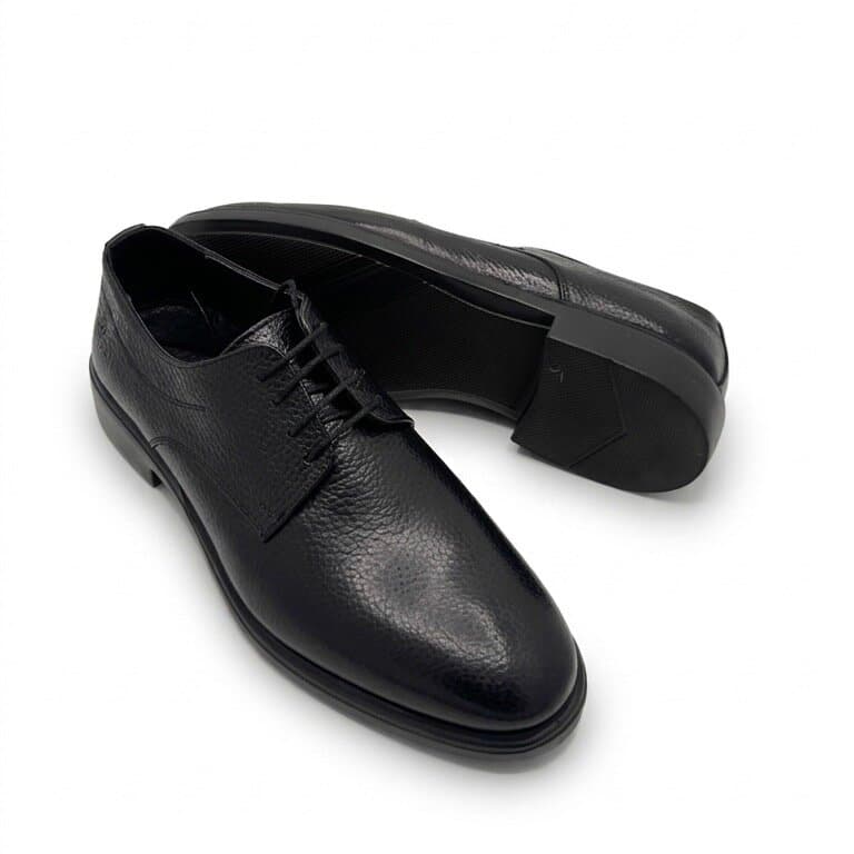 Grand Oxford Men's Leather Shoes - Black (44) 4