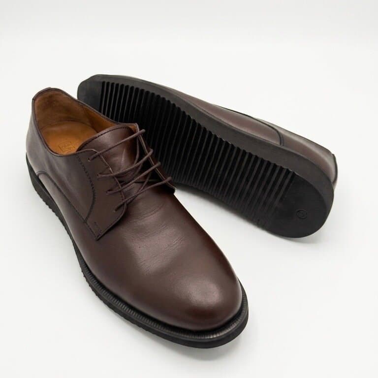 Grand Oxford Men's Leather Shoes - Brown (44) 3