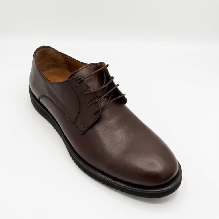 Grand Oxford Men's Leather Shoes - Brown (44) 4